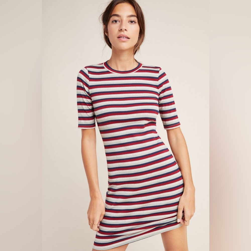 Stateside Striped Ribbed Dress